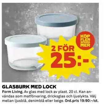 Coop Glasburk med lock erbjuda