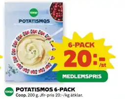 Coop Potatismos 6-pack erbjuda