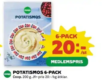 Coop Potatismos 6-pack erbjuda