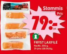 ICA Kvantum Fryst laxfilé erbjuda