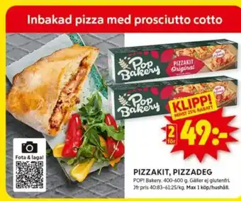 ICA Kvantum Pizzakit, pizzadeg erbjuda