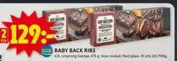 ICA Kvantum Baby back ribs erbjuda