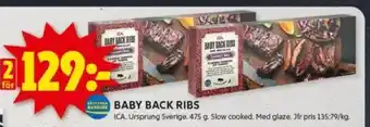 ICA Kvantum Baby back ribs erbjuda