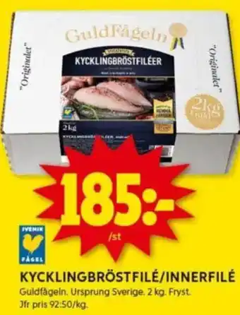 ICA Kvantum Kycklingbröstfile/innerfilé erbjuda