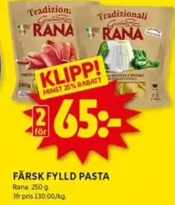 ICA Kvantum Färsk fylld pasta erbjuda