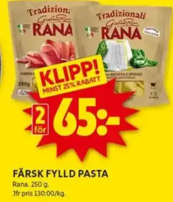 ICA Kvantum Färsk fylld pasta erbjuda