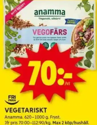 ICA Kvantum Vegetariskt erbjuda