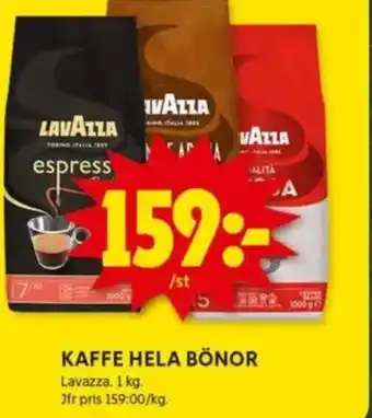 ICA Kvantum Kaffe hela bönor erbjuda