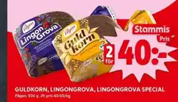 ICA Kvantum Guldkorn, lingongrova, lingongrova special erbjuda