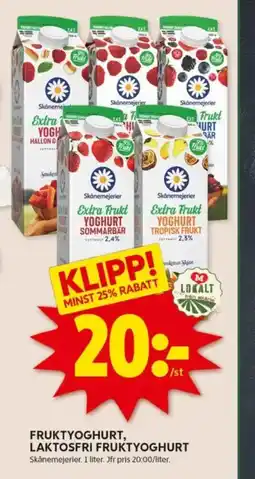 ICA Kvantum Fruktyoghurt, laktosfri fruktyoghurt erbjuda