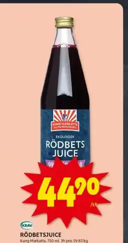 ICA Kvantum Rödbetsjuice erbjuda