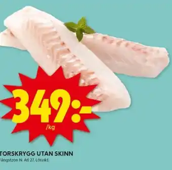 ICA Kvantum Torskrygg utan skinn erbjuda