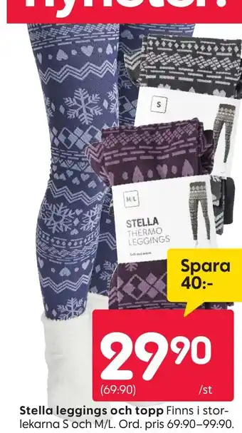 Rusta Stella leggings och topp Finns erbjuda