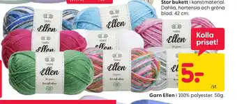 Rusta Garn Ellen i 100% polyester. erbjuda