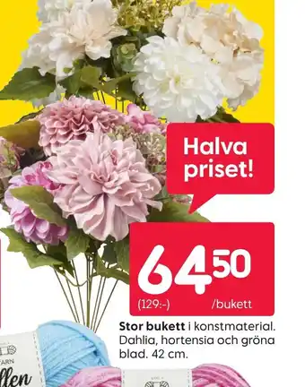 Rusta Stor bukett i konstmaterial erbjuda