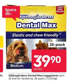 Rusta Sjöbogårdens Dental Max tuggpinnar erbjuda