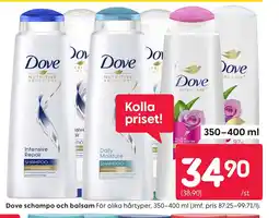 Rusta Dove schampo och balsam erbjuda