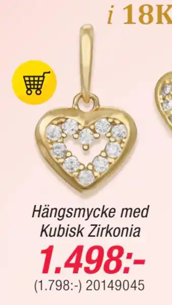 Guldfynd Hängsmycke med Kubisk Zirkonia erbjuda