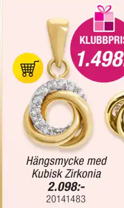 Guldfynd Hängsmycke med Kubisk Zirkonia erbjuda