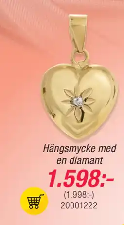 Guldfynd Hängsmycke med en diamant erbjuda