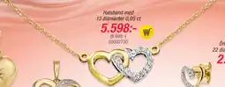 Guldfynd Halsband med 13 diamanter 0,05 ct erbjuda