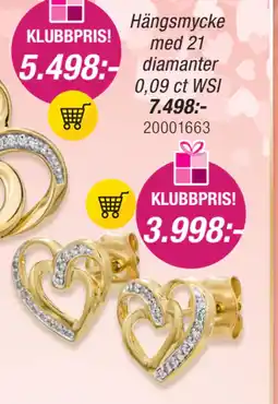 Guldfynd Hängsmycke med 21 diamanter 0,09 ct WSI erbjuda