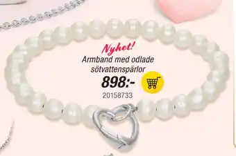 Guldfynd Armband med odlade sötvattenspärlor erbjuda