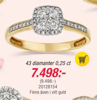 Guldfynd 43 diamanter 0,25 ct erbjuda