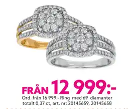 Albrekts Guld Ring med 69 diamanter totalt 0,37 ct erbjuda