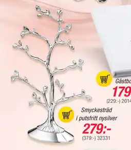 Guldfynd Smyckesträd i putsfritt nysilver erbjuda