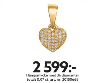 Albrekts Guld Hängsmycke med 36 diamanter totalt 0,07 ct erbjuda