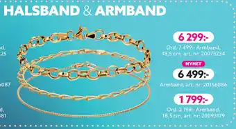 Albrekts Guld Armband, 18,5 cm, art erbjuda