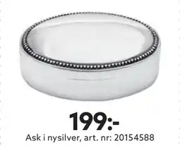 Albrekts Guld Ask i nysilver erbjuda