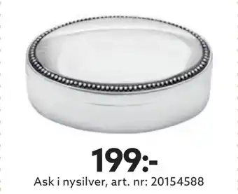 Albrekts Guld Ask i nysilver erbjuda