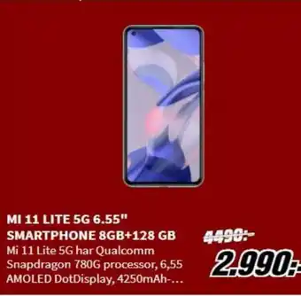 MI 11 Lite 5G 6.55" Smartphone 8GB+128 GB