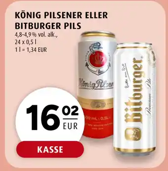 Scandinavian Park KÖNIG PILSENER ELLER BITBURGER PILS erbjuda