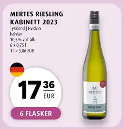 Scandinavian Park MERTES RIESLING KABINETT 2023 erbjuda