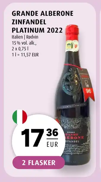 Scandinavian Park GRANDE ALBERONE ZINFANDEL PLATINUM 2022 erbjuda