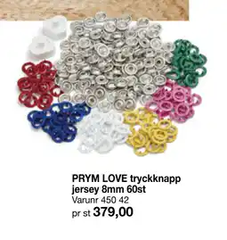 Selfmade PRYM LOVE tryckknapp jersey 8mm 60st erbjuda