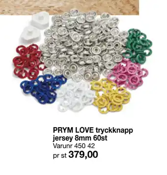 Selfmade PRYM LOVE tryckknapp jersey 8mm 60st erbjuda