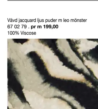 Selfmade Vävd jacquard ljus puder m leo mönster erbjuda