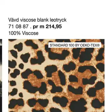 Selfmade Vävd viscose blank leotryck erbjuda