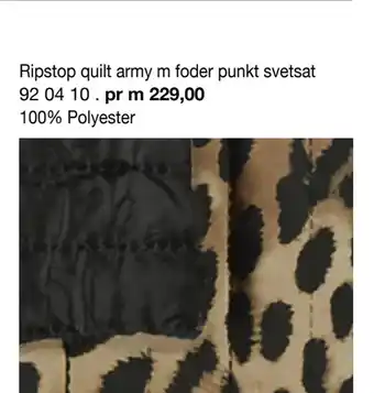 Selfmade Ripstop quilt army m foder punkt svetsat erbjuda