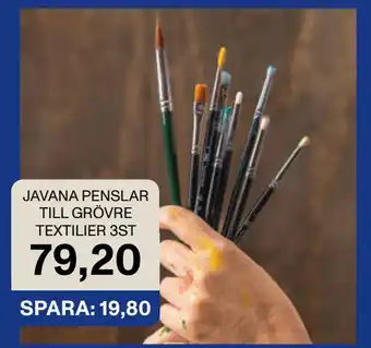 Selfmade JAVANA PENSLAR TILL GRÖVRE TEXTILIER 3ST erbjuda