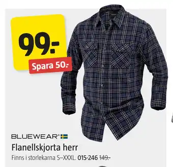 Jula Flanellskjorta herr erbjuda