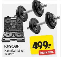 Jula Hantelset 18 kg erbjuda