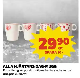 Coop ALLA HJÄRTANS DAG-MUGG erbjuda