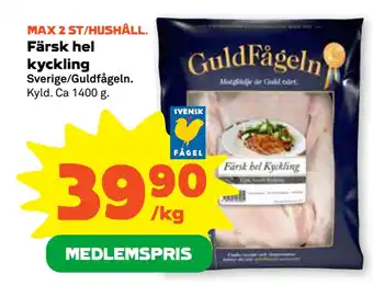 Stora Coop Färsk hel kyckling erbjuda