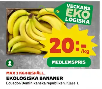 Coop EKOLOGISKA BANANER erbjuda