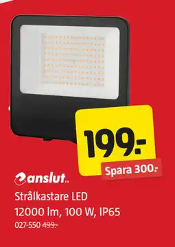 Jula Strålkastare LED 12000 lm, 100 W, IP65 erbjuda